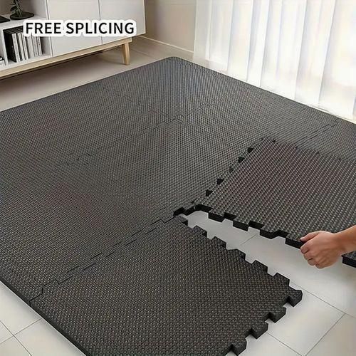 Lot 10pcs Tapis d’Exercice EVA Haute Densité, Dalles Mousse Épaisses, Protection Sol Salle de Sport, Yoga & Fitness Maison