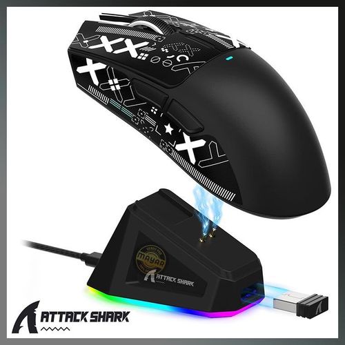 فأرة ألعاب لاسلكية X11 - ثلاثية الوضع Bluetooth/2.4G/USB-C، مستشعر PixArt PAW3311 بدقة 22,000 نقطة لكل بوصة، قاعدة شحن مغناطيسية RGB، خفيفة للغاية مع 5 أزرار قابلة للبرمجة وقبضة مانعة للانزلاق