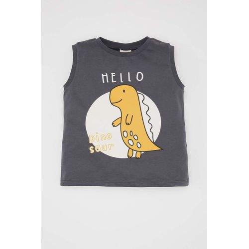 Débardeur à coupe régulière et col rond imprimé Dinosaur pour Bébé Garçon