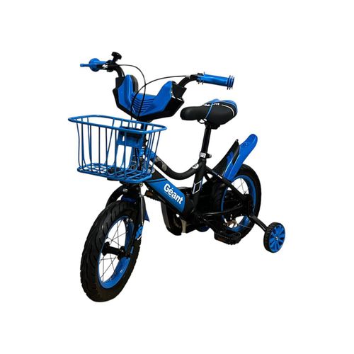 Vélo enfant 12 pouces - Bicyclette en acier de 3 à 6 ans Bleu