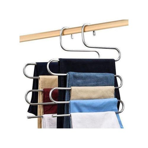 Cintre pour pantalon rangement pour pantalon serviette chromé