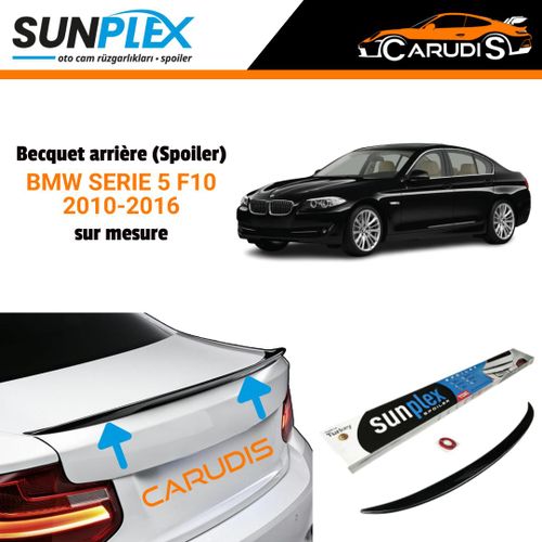 Spoiler Becquet arrire sur mesure pour BMW Serie 5 F10 Noir brillant