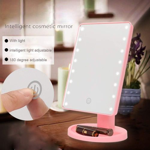 Miroir de Maquillage Miroir LED, miroir makeup, 16 Led, Ecran Tactile