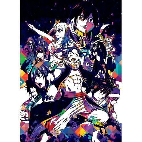 Fairy Tail Painting style Poster Chambre