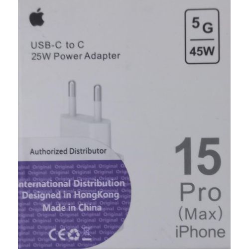 محول الطاقة USB-C إلى USB-C بقدرة 25 وات، 45 وات 5G