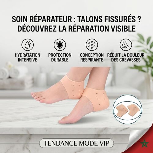Protege Talon Silicone Anti Frottement et Ampoules Paire - Protecteur Gel Invisible pour Escarpins Mocassins et Chaussures Neuves