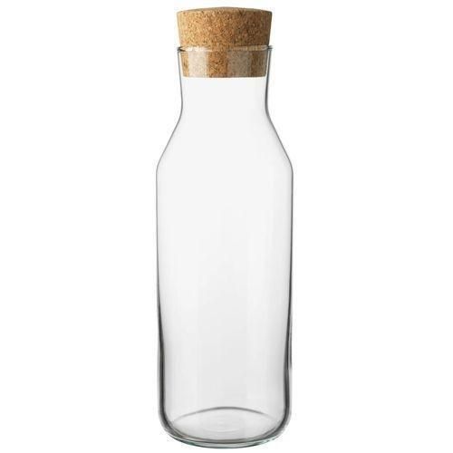 Carafe d'eau en verre 1L avec couvercle en liège, Bouteille de boisson Jus Huile