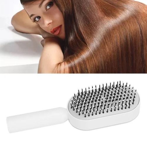 Brosse à Cheveux Auto-Nettoyante Innovante – Massage du Cuir Chevelu et Démêlage Facile