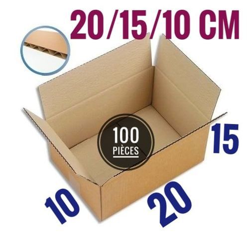 Carton box emballage x 100 Pièces pour Vendeurs 20cm/15cm/10cm