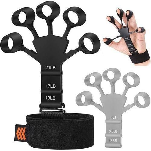 2Pcs exerciseurs de doigts et poignées de force réglables, Entraîneur de musculation des mains et avant-bras