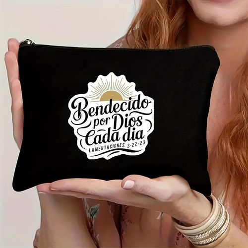 Trousse à stylos de grande capacité, Trousse de rangement multifonctionnel en toile, polyester, lavable, pour le Cosmétique, les voyages