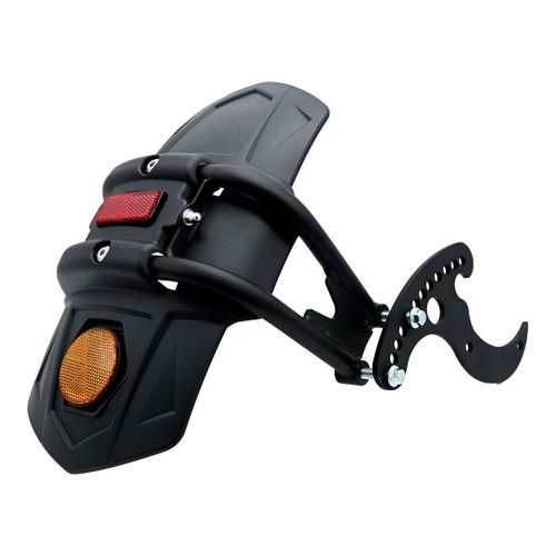 Garde-Boue Arrière Moto Électrique avec Support Plaque et Réflecteur – Protection Anti-Boue Universelle pour Scooter Électrique