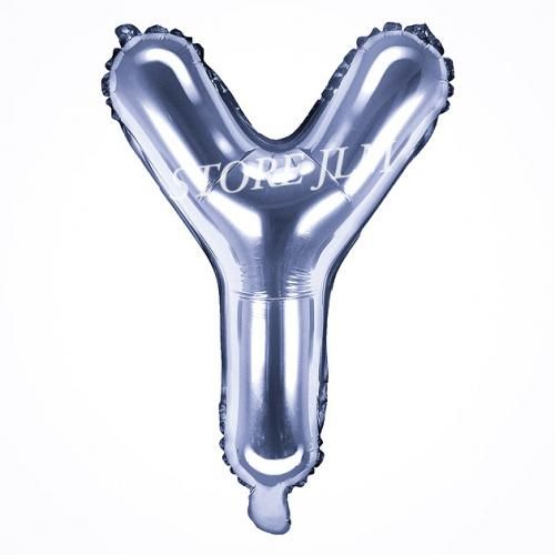 Ballon lettre Y en Argent Pour décoration Anniversaire