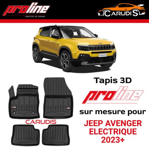 Tapis 3D de luxe Jeep Avenger Electrique sur mesure exacte sans odeur imperméable