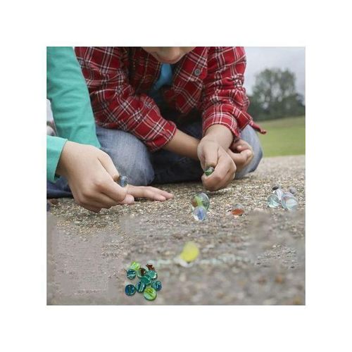 20 Billes de verre colorées 14mm boules de marbre pour enfants