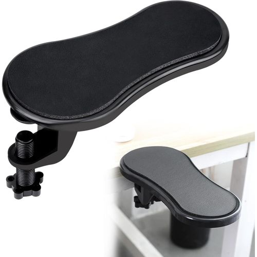 Support Accoudoir Bureau Ergonomique Repose Bras Réglable Rotatif pour Réduire Fatigue Poignet