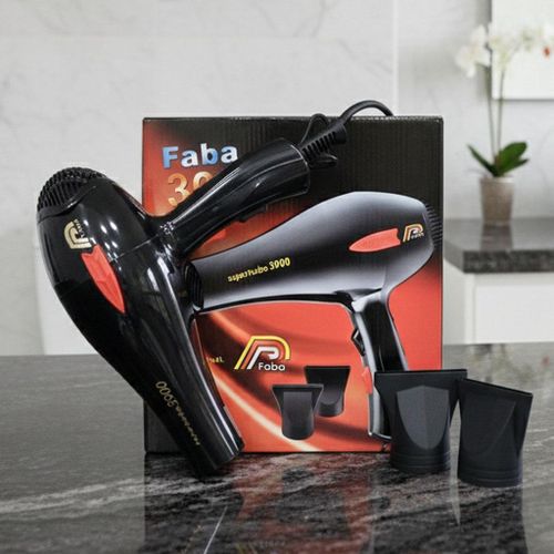 مجفف شعر فابا الاحترافي فائق السرعة بقوة 3900 واط - أسود