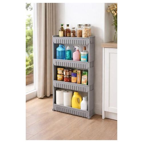 Chariot étroit multifonction pour cuisine et salle de bain