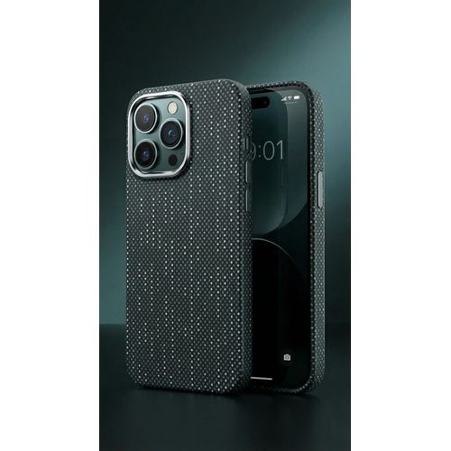 Coque iPhone 16 Carbone Antichoc – Pochette Protection Caméra Métal