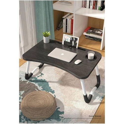 طاولة سرير/أريكة قابلة للطي ومريحة للحاسوب المحمول (متعددة الوظائف)