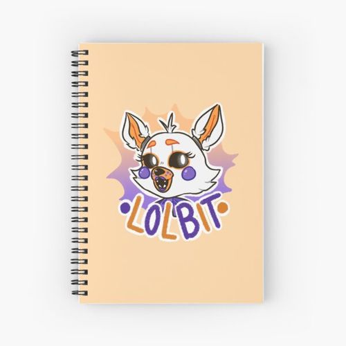FNaF Lolbit Spiral Notebook Bloc note
