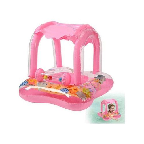 Flotteur de piscine, bateau gonflable pour enfant avec cloche, Bouée de natation