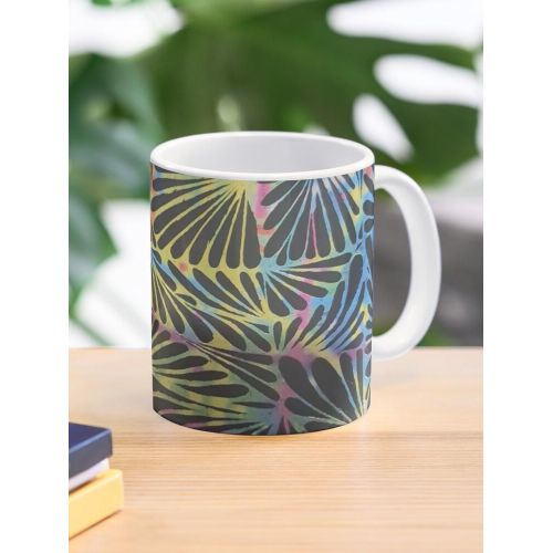 Motif de motif arc-en-ciel ondulé coloré Mug classique