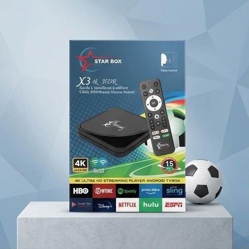 Star Box X3 4K HDR Android TV Box (Dual-Band WiFi 2.4G/5G / Voice Control)