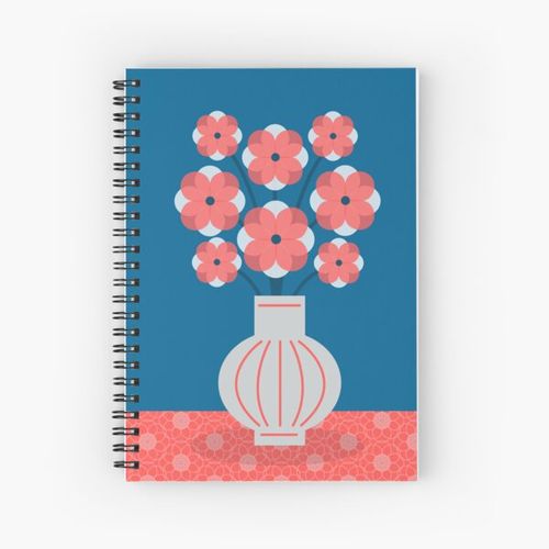 Ruth Blue Spiral Notebook Bloc note