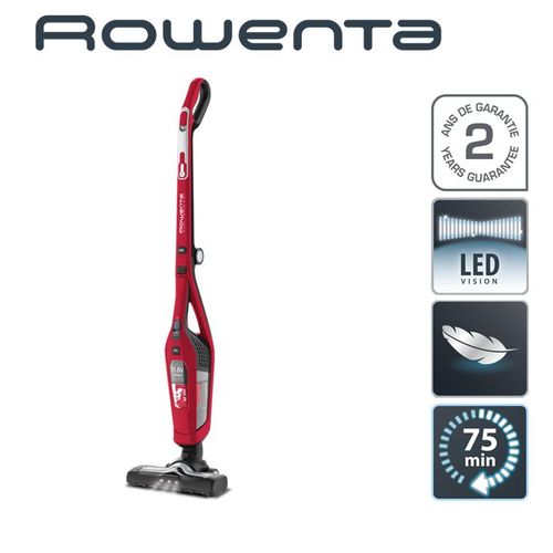 مكنسة كهربائية لاسلكية مزدوجة القوة 2 في 1 باللون الأحمر RH6753WO