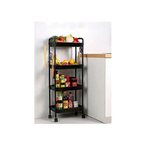Chariot de Rangement Roulant – 4 Niveaux – Organisateur Polyvalent pour Cuisine et Maison