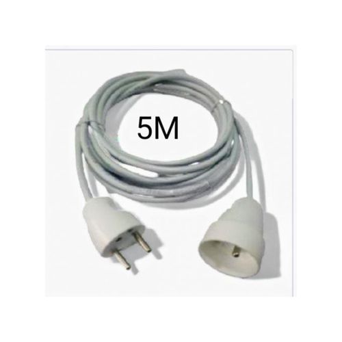 Rallonge électrique (5 mètres) 3x1,5mm2 avec de deux fiches mâle et femelle 2P+Terre