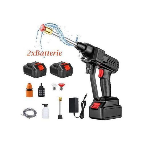 Pistolet de lavage auto lectrique sans fil Pulvrisateur haute pression AVEC 2 BATTRIE