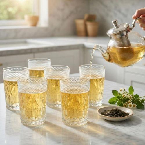 Ensemble de 6 verres pour the, pratiques et elegants