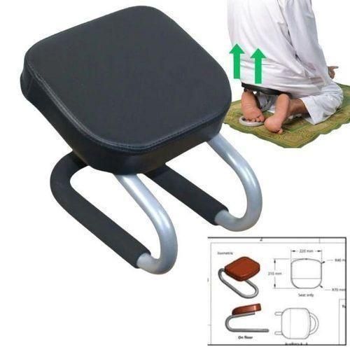 كرسي الصلاة المعدني مقعد مساعد للجلوس يخفف آلام الظهر والركب مناسب لكبار السن