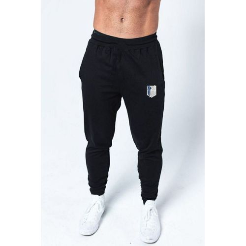 ATTACK ON TITAN Pantalon NOIR Unisexe ORIGINAL Nouvelle Collection