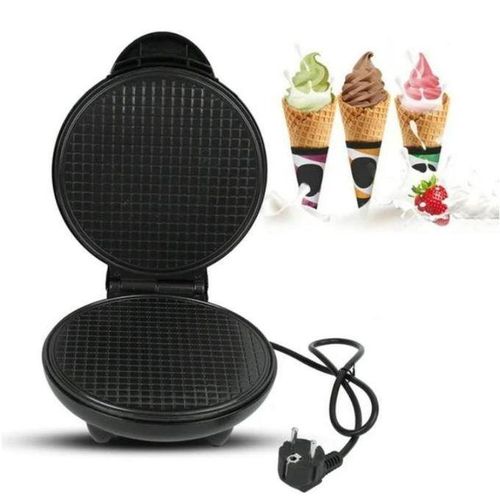 Machine à gaufres pour cornets de glace – Appareil électrique 1000W pour cônes et gaufrettes – Plaque antiadhésive avec contrôle de température