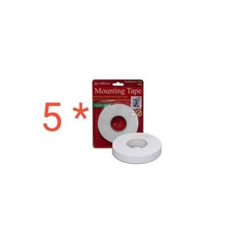 Lot de 5 Scotch double face adhésif Ruban transparent Mounting Tape double-stick