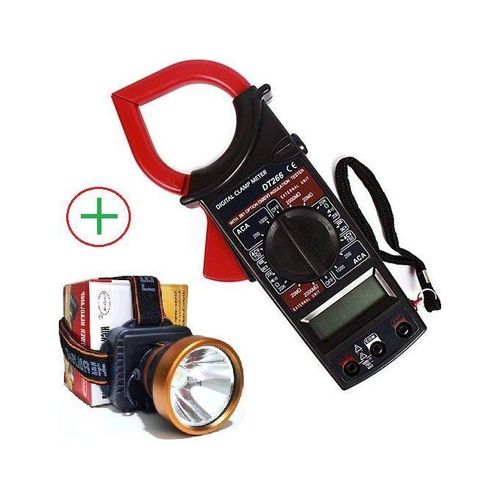 Metrix Pince Clump Meter Testeur Multimètre Volt AC DC + Lampe Led Frontale