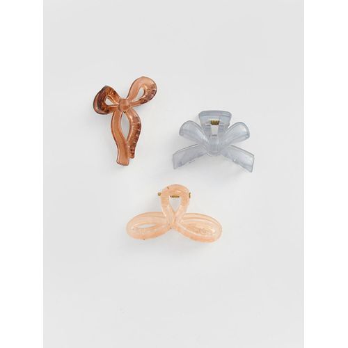 Lot de 3 pinces griffes à nœud à motifs variés