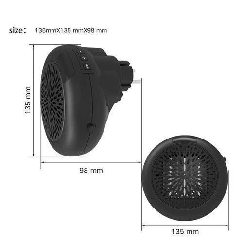 Mini Réchauffeur Électrique Portable Chauffage Instantané & Soufflant d'Air Chaud, Silencieux avec Thermostat Réglable Idéal Bureau & Maison (145 caractères)