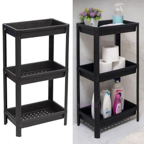 Support de rangement pour cuisine et salle de bain, support de rangement à trois couches