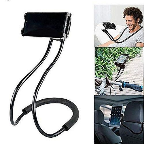 الحمالة المرنة للهواتف الذكية Support téléphone de cou flexible et solide noir