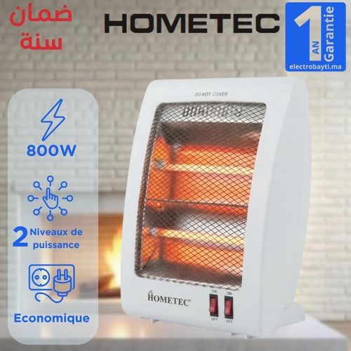 Chauffage Électrique - silencieux et Rapide - quartz - 800W - CHE-70B