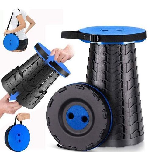 Tabouret rétractable Portable d'extérieur, chaise pliante pratique pour le Camping, la pêche