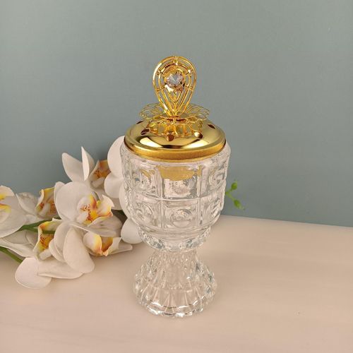 Brûleur d'encens en verre, porte-encens