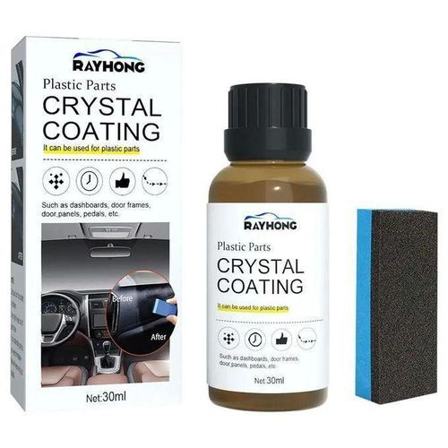 Plastique DominagroCoating pour voiture, plastique automatique, caoutchouc, réparation extérieure, propre, rafraîchir, agent de dominoration, éclat noir, joint éclaircissant