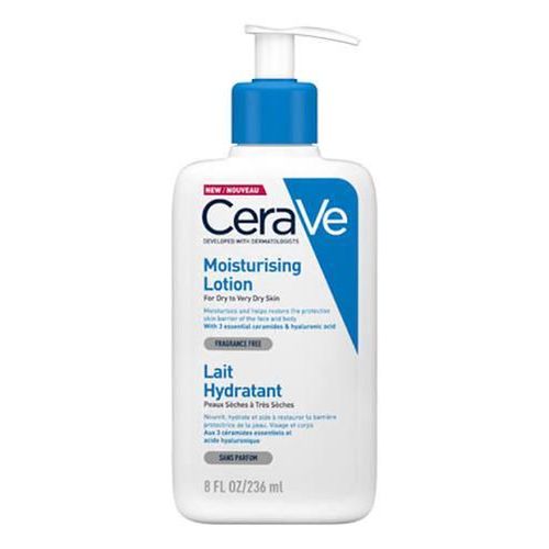 Lait Hydratant – Peaux Sèches à Très Sèches, Nourrit, Hydrate et Aide à Restaurer la Barrière Cutanée, Visage et Corps, Sans Parfum 236ML