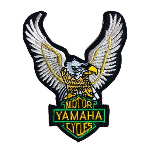Patch brodé haut de gamme Motor YAMAHA Cycles 10x8cm