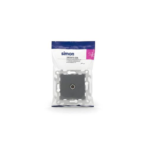 Prise TV - S24 Graphite - Connexion Antenne - Gris